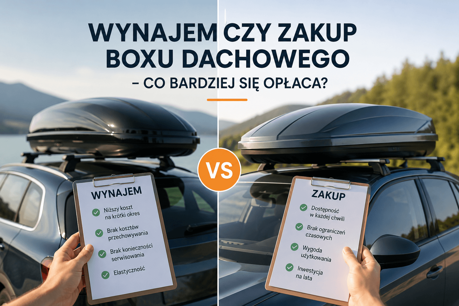 Box dachowy wraz z belkami i systemem mocowania
